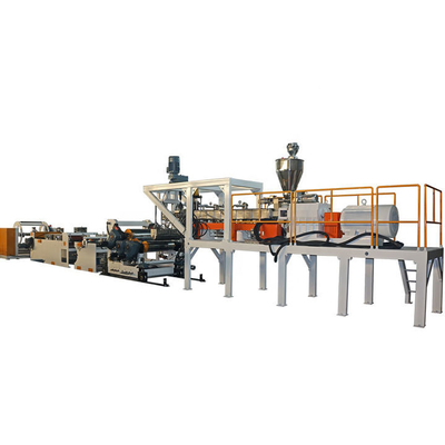 خرید خط اکستروژن فیلم گداخته از پلاستیک کامپوزیت TPU یک پیچ 500kg/H online manufacture