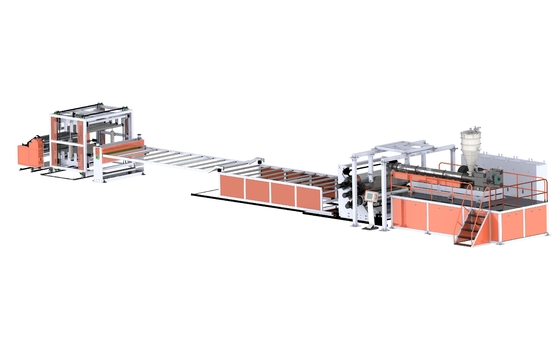خرید دستگاه تولید ورق پی وی سی نرم شفاف 0.4 میلی متری اکسترودر تک پیچ پی وی سی online manufacture