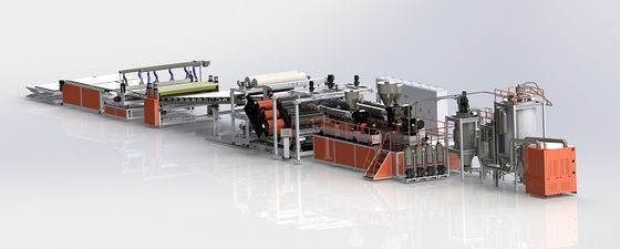خرید خط اکستروژن ورق PC/PMMA با شفافیت بالا با عرض 600-1220 میلی متر و ضخامت 0.125-3 میلی متر برای کاربردهای نوری online manufacture
