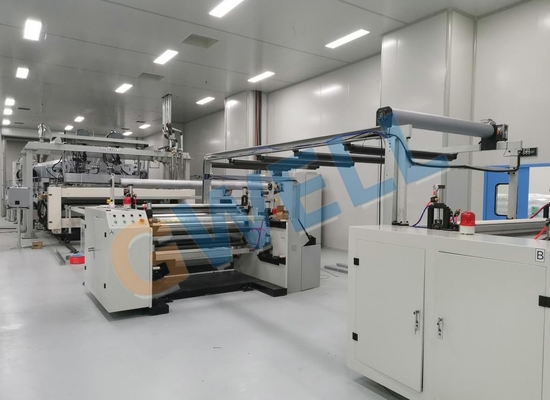 خرید خط اکستروژن EVA / POE فیلم ریخته شده برای پوشاندن پنل خورشیدی حداکثر سرعت خط 16m/S online manufacture
