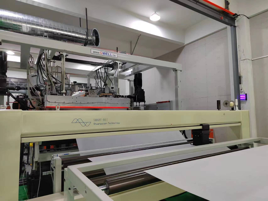 خرید خط تولید فیلم خورشیدی سه لایه اکستروژن مشترک GWELL EVA/POE/EPE – سرعت خطی بالا online manufacture