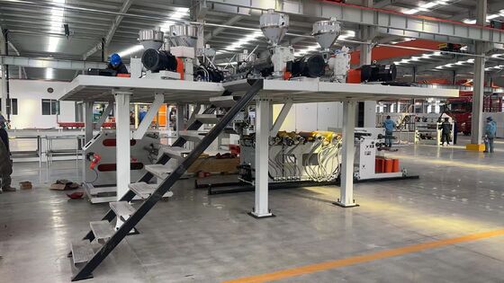 خرید خط اکستروژن ورق با مانع بالا GWELL PP-EVOH 5-7-11 لایه برای ترموفرمینگ ظرف غذا با دستگاه ساخت فنجان ماست با عرض 800-1500 میلی متر online manufacture