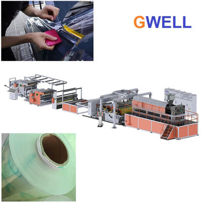 خرید اکسترودر تک مارپیچ سه لایه Tpu Extrusion Cast Film Machine online manufacture
