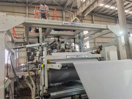 اکسترودر تک مارپیچ سه لایه Tpu Extrusion Cast Film Machine