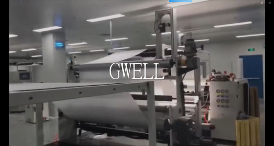 خط اکستروژن فیلم خورشیدی EVA / POE با حداکثر سرعت خطی 16m / min و طراحی پیچ دوگانه